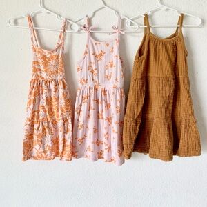 Cat & Jack Orange Pink Sundress Sleeveless Casual